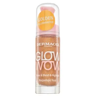 Dermacol Glow Wow Prime & Blend & Highlight skrášľujúci fluid pre zjednotenú a rozjasnenú pleť 20 ml