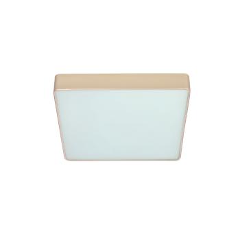 Stropné svietidlo Quattro, štvorcové perleťové stropné svietidlo 35x35, 18W LED, biele tienidlo 4000K
