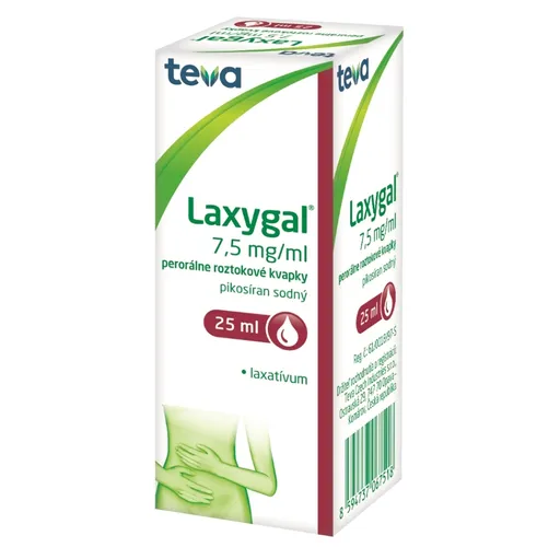 LAXYGAL 7,5 mg/1 ml perorálne roztokové kvapky 25 ml
