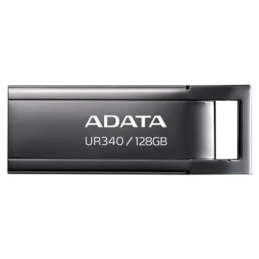 ADATA Flash Disk 128GB UR340, USB 3.2 Dash Drive, kov lesklá čierna