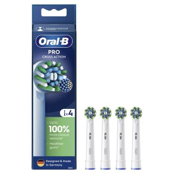 Oral B Náhradné kefkové hlavice Cross Action EB50 4 ks