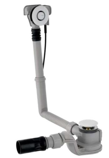 GEBERIT - Příslušenství Vaňová odtoková a prepadová súprava, ovládanie PushControl, dĺžka 260 mm, chróm 150.750.21.6