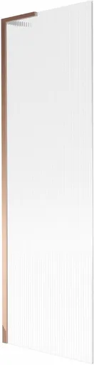 MEXEN/S - Next L vaňová zástena FIX 60 x 150, prúžky, ružové zlato 895-060-000-03-09-60