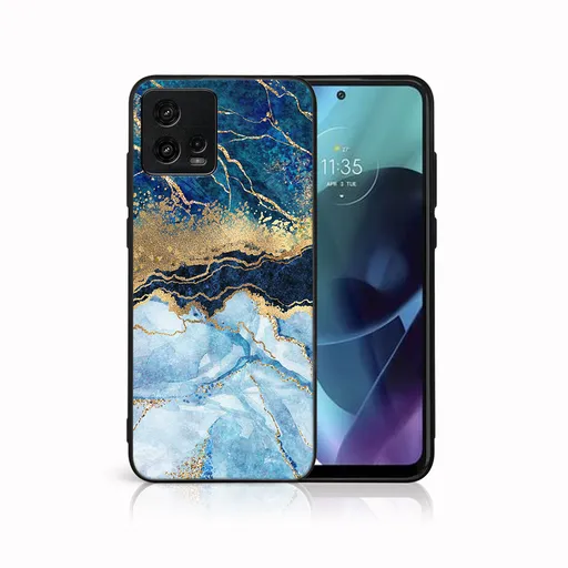 MY ART Ochranný kryt pre Motorola Moto G72 BLUE MARBLE (141)