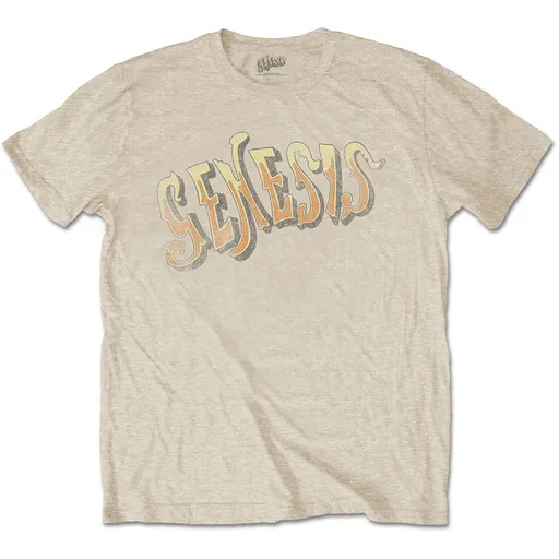 Genesis tričko Vintage Logo - Golden Natural S