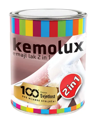 KEMOLUX 2v1 - Jednovrstvová antikorózna farba (zákazkové miešanie) RAL 5009 - azúrová, 0,75 L