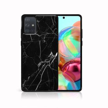 MY ART Silikónový kryt Samsung Galaxy A71 BLACK MARBLE (142)