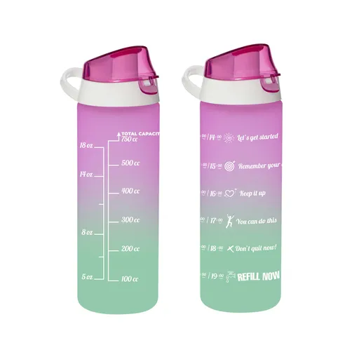 TORO FĽAŠA NA VODU DVOJFAREBNÁ 750 ML, PLASTOVÁ