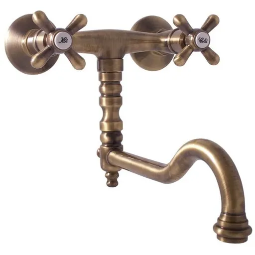 RAV SLEZÁK Morava drezová batéria s otočným ramienkom 150 mm stará mosadz mk101.5/29sm MK101.529SM