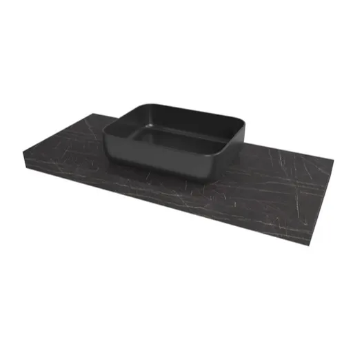 Doska pod umývadlo Naturel Dolce 100x8x50 cm Pietra Grigia čierna mat DO10050PBC