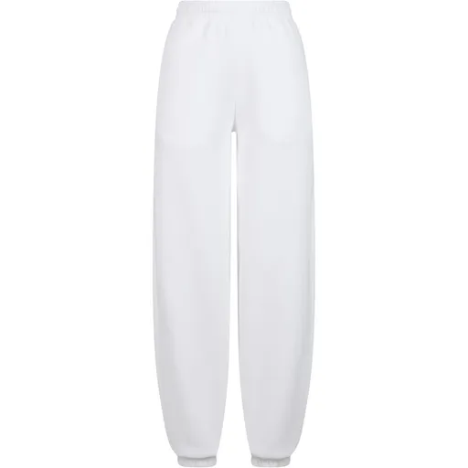 Build Your Brand Hebké dámske tepláky Fluffy - Biela | 3XL