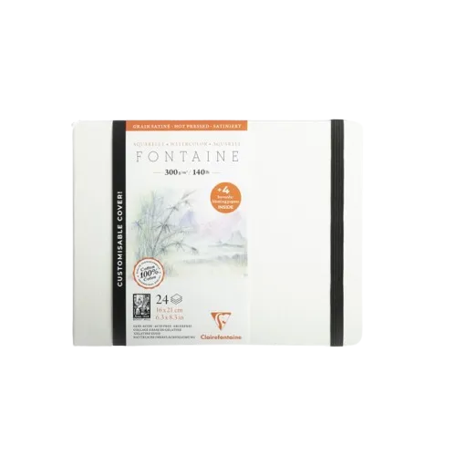 CLAIREFONTAINE AQUARELLE - Akvarelová kniha 21x16 cm (24 listov)