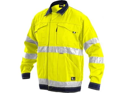 Blúza CXS NORWICH, výstražná, pánska, žlto-modrá, veľ. 54