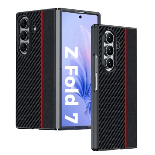 CARBON Ochranný obal pre Samsung Galaxy Z Fold7 5G BLACK RED