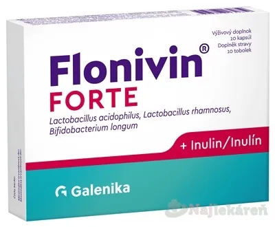 Flonivin FORTE kapsúl prospešné baktérie + inulín 10 ks