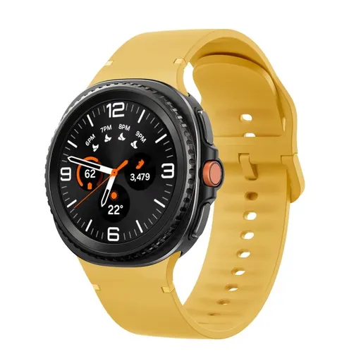 SILICONE Vymeniteľný remienok pre Samsung Galaxy Watch8 / Watch8 Classic žltý
