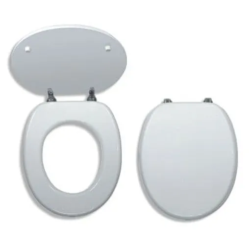 Wc doska Novaservis z MDF v bielej farbe WC/BILAMDF