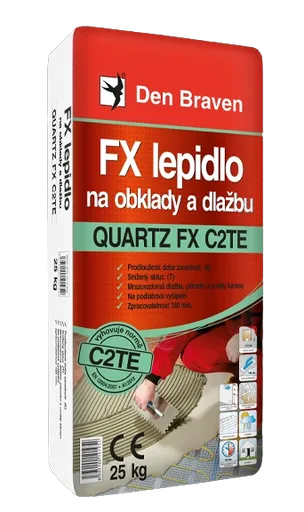 DEN BRAVEN QUARTZ FX C2TE - Flexibilné lepidlo na STAMP, obklady a dlažbu šedá 25 kg