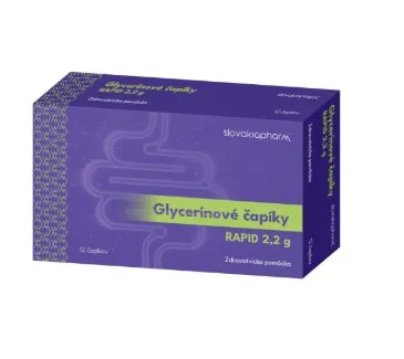 Slovakiapharm Glycerínové čapíky RAPID 2,2 g 12 ks
