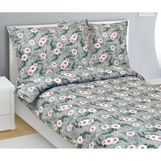 Bellatex Bavlnené obliečky Ruže, 140 x 220 cm, 70 x 90 cm