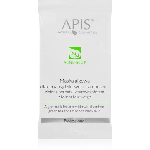 Apis Natural Cosmetics Acne-Stop Professional čistiaca a zjemňujúca maska pre mastnú pleť so sklonom k akné 20 g