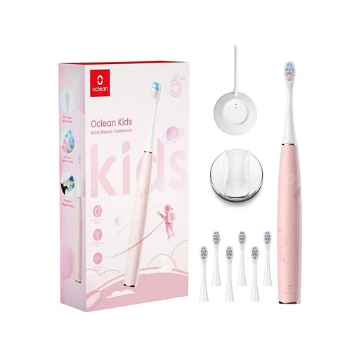 OCLEAN Sada kids ružová 6ks hlavíc a držiak na stenu navyše