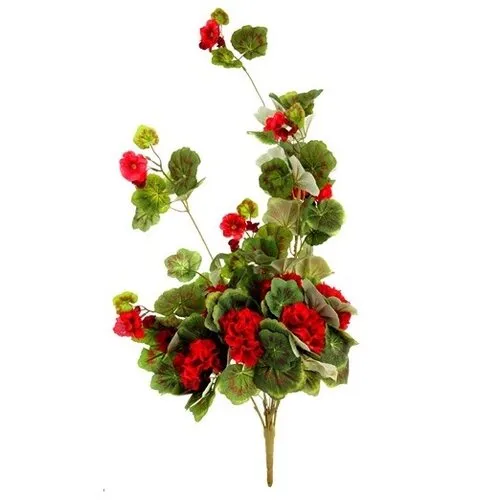 Umelá kvetina Muškát červená, 35 x 14 x 90 cm