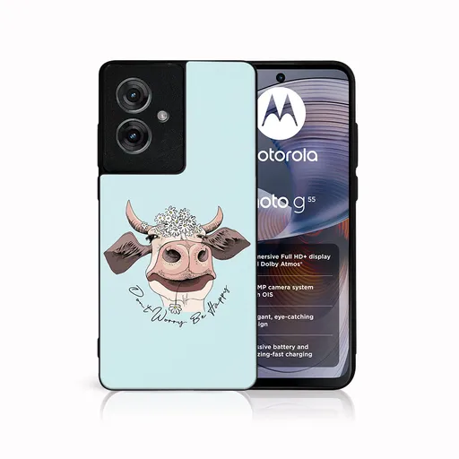 MY ART Ochranný kryt pre Motorola Moto G55 5G HAPPY COW (181)