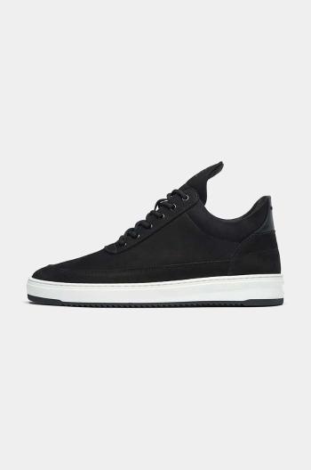 Semišové tenisky Filling Pieces Low Top Base čierna farba, 10120591861
