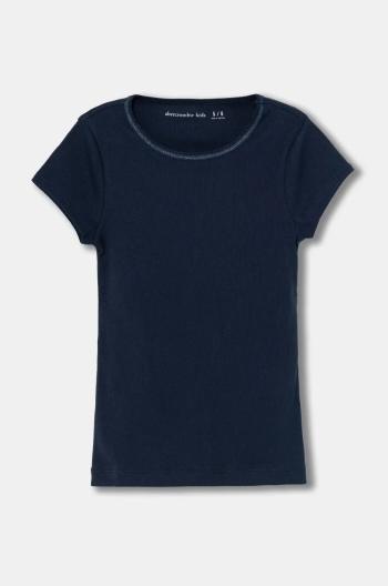 Detské tričko Abercrombie & Fitch tmavomodrá farba, KI239-4134