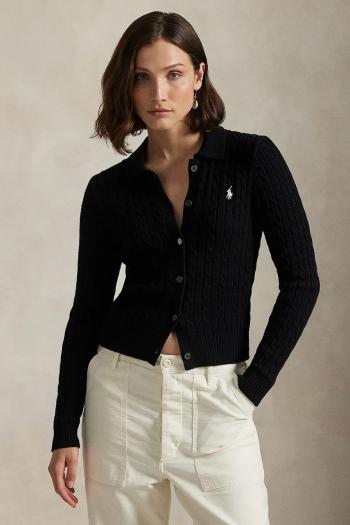 Kardigán Polo Ralph Lauren dámsky, čierna farba, 211971881
