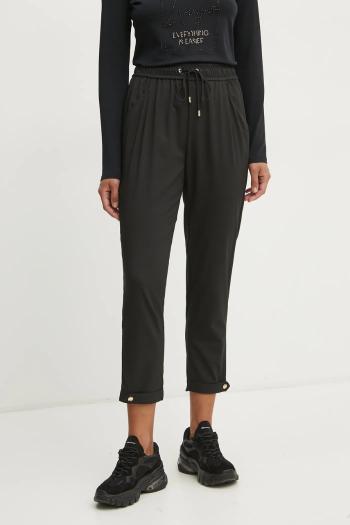 Liu Jo nadrág női, fekete, magas derekú TA5144 TS922