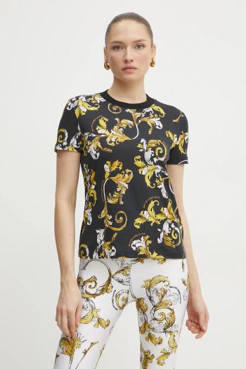 Tričko Versace Jeans Couture dámske, čierna farba, 78HAH613 JS458