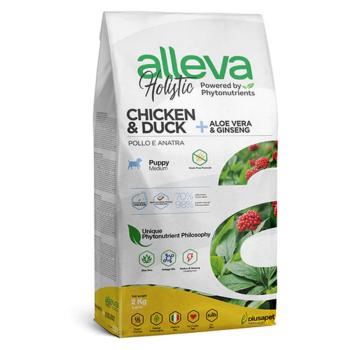 ALLEVA Holistic Puppy/Junior Medium Chicken&Duck granule pre šteňatá 2 kg