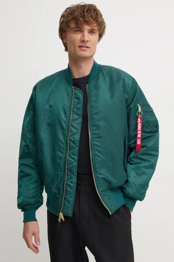 Bunda Alpha Industries pánsky, zelená farba, zimná