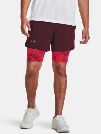 Under Armour Launch 5'' 2-IN-1 Rövidnadrág Piros