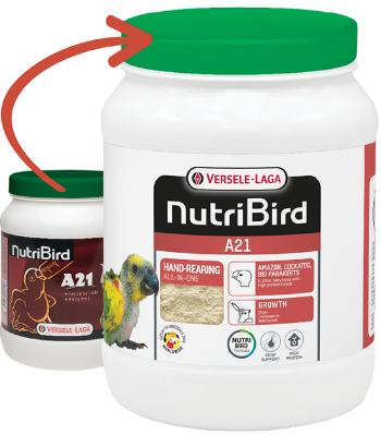 Versele Laga NutriBird A21 - dokrmovacia zmes s nižším obsahom tuku pre papagáje 800g