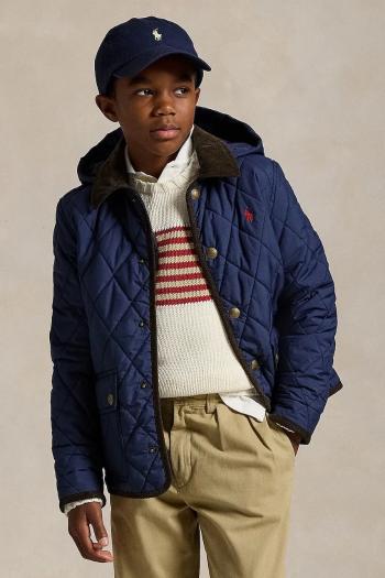 Detská bunda Polo Ralph Lauren tmavomodrá farba, 323943455002