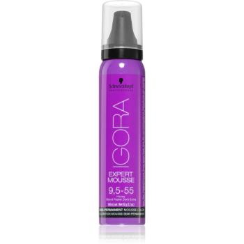 Schwarzkopf Professional IGORA Expert Mousse farbiaca pena na vlasy odtieň 9,5-55 Honey 100 ml