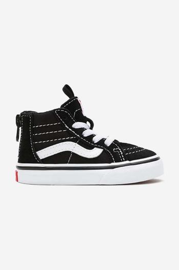 Detské tenisky Vans VN000XG5 TD SK8-Hi Zip čierna farba
