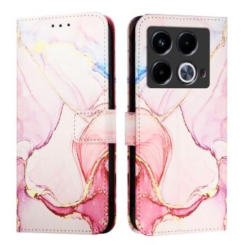 ART MARBLE Peňaženkový kryt pre Infinix Note 40 ROSE GOLD