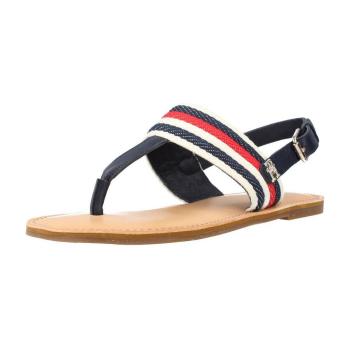 Tommy Hilfiger  FLAT SANDAL CORPORATE  Sandále Modrá