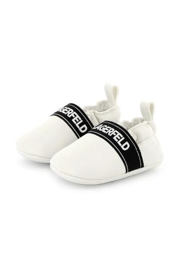 Topánky pre bábätká Karl Lagerfeld biela farba, Z30385