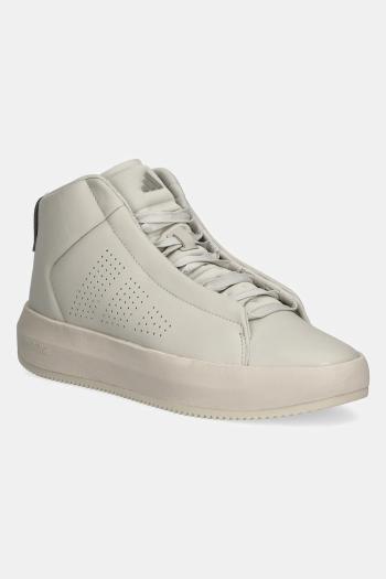 Kožené tenisky adidas x Mercedes pánske, šedá farba, JR1059