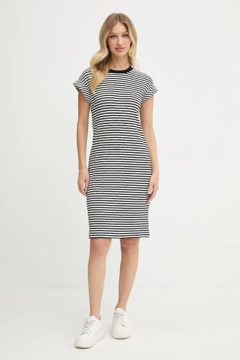 Šaty Tommy Hilfiger čierna farba, mini, rovný strih, WW0WW45804