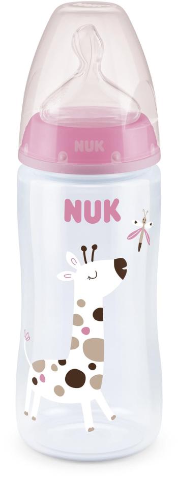 Cumisüveg NUK FC+ cumisüveg hőmérséklet-ellenőrzővel 300 ml, rózsaszín