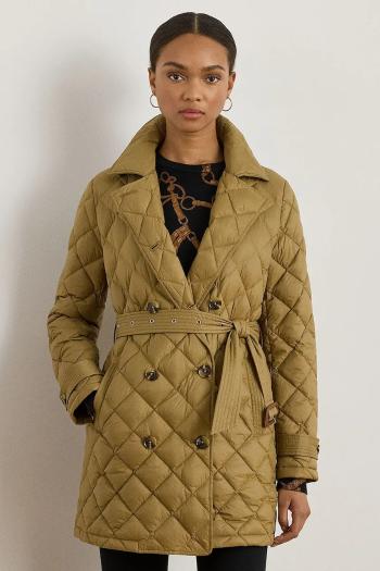 Kabát Lauren Ralph Lauren hnedá farba, 297979514