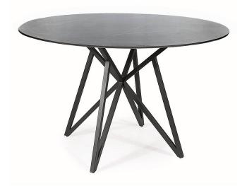 Signal Jedálenský stôl MURANO 120 cm | sivá, čierna