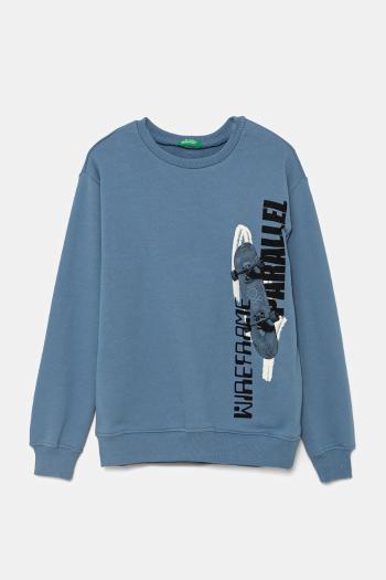 Detská bavlnená mikina United Colors of Benetton s potlačou, 3UNIC10O3