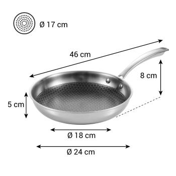 SteelCRAFT Serpenyő ø 24 cm